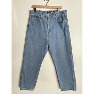 Vintage Levis Capital E Mens Straight Leg Blue Jeans Organic Cotton 32/27